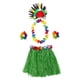 thumbnail image 4 of Falda de hierba para adultos y niños, conjunto de disfraz tropical para celebración de carnaval Falda verde de 80 cm, 4 of 9