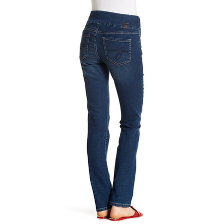 high rise pull on jeans