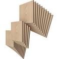 thumbnail image 2 of Ekena Millwork 7 3/4"W x 7 3/4"H x 1/4"T Wood Hobby Boards, Red Oak (25-Pack), 2 of 6