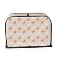 thumbnail image 2 of Balery Funny Chicken Pattern Oven Cover Kitchen Bread Machine Protector, 2 Slice Toaster Cover for Home, Anti Dust Fingerprint Coaster Cover, 2 of 7
