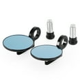 thumbnail image 6 of Aluminum Handlebar End Mirror 7/8"-1" Black Short Arm BAR End 3" Round Mirrors, 6 of 9