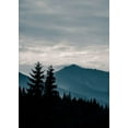thumbnail image 2 of PhotoINC Studio 14x18 White Modern Wood Framed Museum Art Print Titled - Blue Mountains VII, 2 of 4