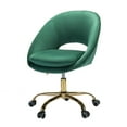 thumbnail image 2 of Savas Velvet Task Chair for Home Office in Green, 2 of 9