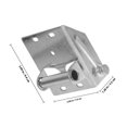 thumbnail image 2 of SKISUNO 2Ud Para Puerta De Con Soporte De En Material Hierro Plateado, 2 of 8