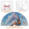 thumbnail image 4 of Sikiie Cartoon Train Hot Air Balloon 30-48 inches {designName} Print Christmas Tree Skirt Snowman Xmas Tree Skirt with Edge Christmas Decorations for Holiday Party36", 4 of 7