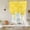 Yellow, variant on Dandelion Flowers Tie Up Curtains for Windows, Adjustable Balloon Window Shades, Rustic Farmhouse Floral Yellow Kitchen Window Treatments Farmhouse Short Curtains with Rod Pocket 42"x45"