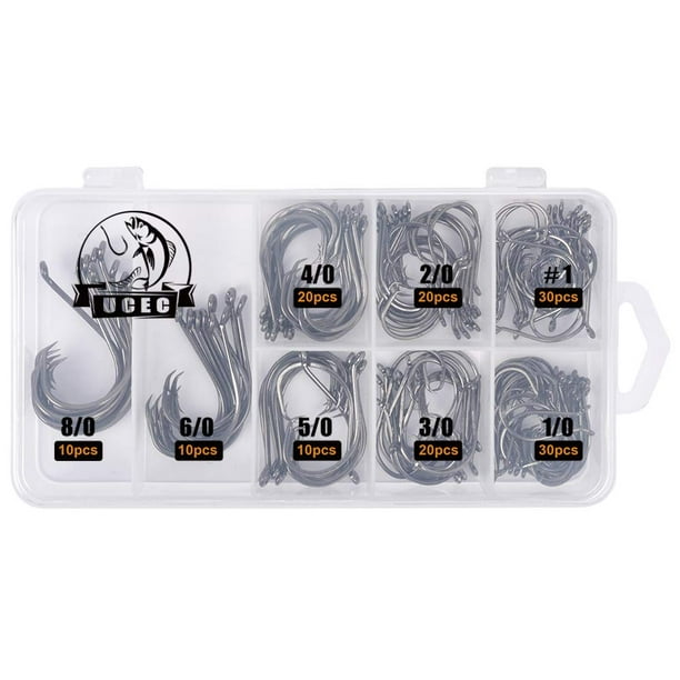 Bass Hooks For Senko Worms Hamecons De Pche Big Circle Hooks 100 Size #5/0  Circle Hooks Black Nickel High Stainless Steel Fishing Hooks Fishing Circle  Hooks