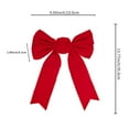 thumbnail image 3 of Red Velvet Bow Valentine's Day Hanging Decorations Large Ribbon Bow for Indoor Party Decor, Garland Accent, Home Wall Display and Holiday Tree Ornament, 3 of 6
