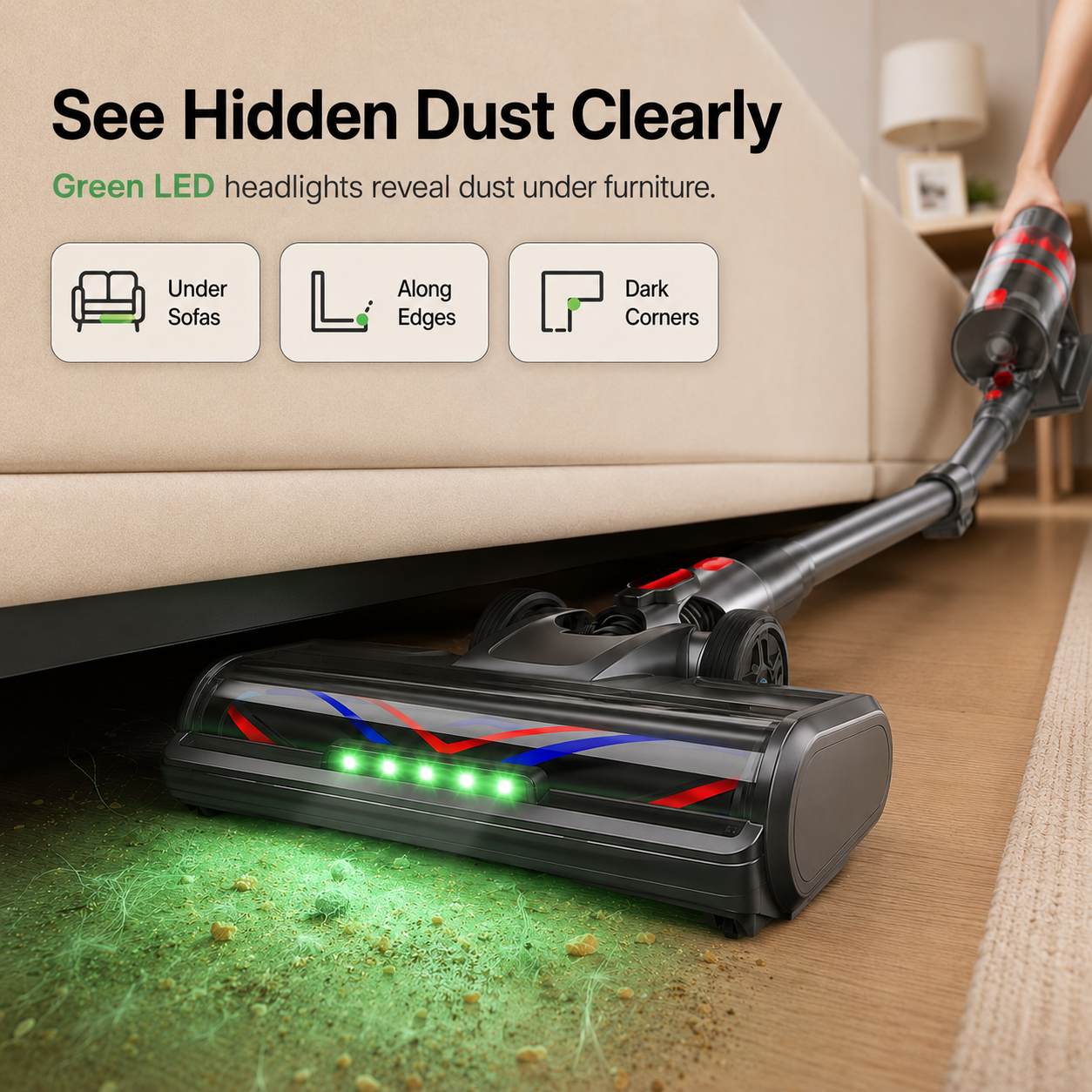 Amumu V10 Cordless Stick Vacuum Cleaner photo 8