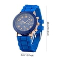 thumbnail image 5 of Reloj Mujer Correa de Silicona Relojes de Moda Femenina para la Vida Diaria Azul Oscuro Azul, 5 of 5