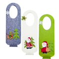 thumbnail image 3 of Cubierta de botella de vino de Navidad Sunnimix decoración verde, 3 of 8