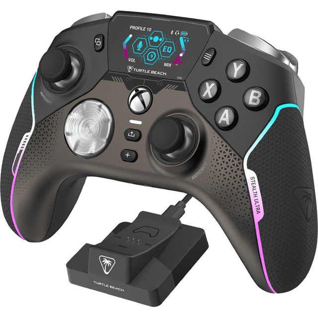 Refurbished Turtle Beach TBS-0710-05 Stealth Ultra Wireless Controller With Charge Dock, Black
