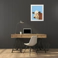 thumbnail image 3 of Moore, Regina 19x24 White Modern Wood Framed Museum Art Print Titled - Cow-don Bleu I, 3 of 4