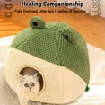 thumbnail image 1 of Cave Cat Bed Material de Felpa Ultra Suave 2-en-1 Use Camas de Gato para Gatos Interiores House Cave Cave Cave Bed Bed Pad, Aliviar La Presió de los Músculos y la Articulación., 1 of 7