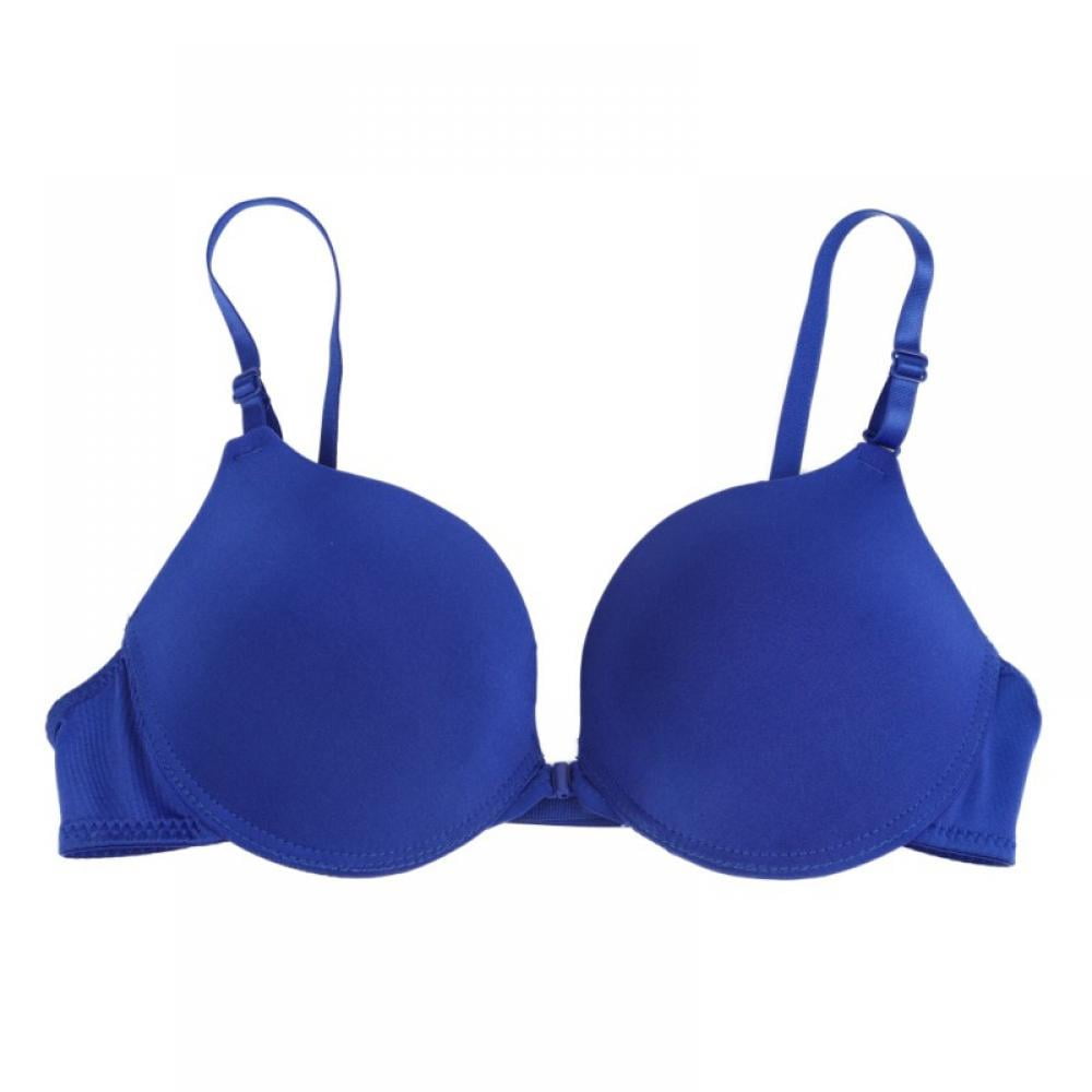 newlashua Women's High Support Push Up Zip Front Close Padded Sports Bra,  Blue, X-Large 36C 36D 38B 36DD price in UAE,  UAE