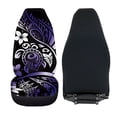thumbnail image 5 of XYZCANDO Purple Floral Design Car Front Seat Covers 2 pcs Interior Accessories Car Front Seat Cover Set car Front Seats Car Interior, Protector Stretchy SUV Auto, 5 of 9