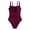 Fuchsia, variant on PPCHVOY Retro One Piece Swimsuit for Women Tummy Control Ruched Slimming Swimsuits with Adjustable Straps Vintage Front Push Up Halter Bathing Suit Modest Full Coverage Swimwear