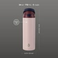 thumbnail image 6 of TAL 24oz Stainless Steel 2-in-1 Straw and Chug Water Bottle with Push Lid, Mauve, 6 of 11