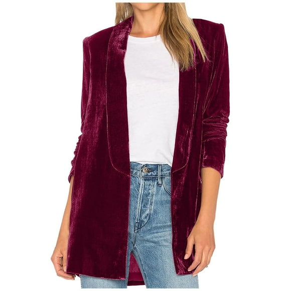 KIHOUT Spring Winter Warm Coat Fashion Womens Button Winter Turndown Collar Solid Long Sleeve Outerwear,Size S-2XL