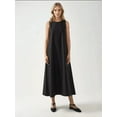 thumbnail image 7 of Mixray Collection Crew Neck Sleeveless A-Form Maxi Dress, 7 of 7