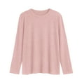 thumbnail image 3 of SUNBS Long Sleeve Shirts for Women Crew Neck Fall Fashion Pullover Casual Tops Clothes, 3 of 9