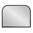 thumbnail image 6 of Kate and Laurel Occonor Modern Wooden Arched Mirror, 36 x 28, Black, Transitional Arch Wall Mirror with Geometric Shape for Use as Bathroom Mirror for Vanity or Fireplace Mantel Mirror, 6 of 8
