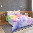 thumbnail image 3 of Move Over Marble Bedding Sets Full Colorful Marble Duvet Cover Set Blue Yellow Marble Textured Pattern Microfiber No Filling, 3 of 6