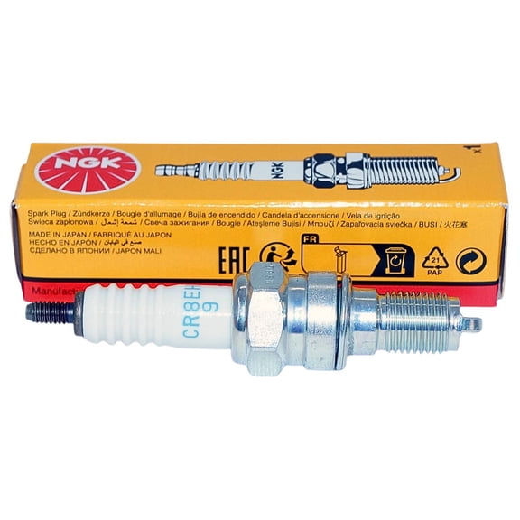 NGK 5666 Standard Series Spark Plug CR8EH9 Compatible with Select Honda Motorcycles (1 Pack)
