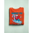 thumbnail image 3 of Born To Chill - Surfing Polar-Bear ICEE Graphic Men's Sweatshirt, 3 of 4