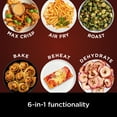 thumbnail image 5 of Ninja, Air Fryer, Pro XL 6-in-1 1750 Watts 6.5 Quart Max Crisp Technology Nonstick Basket AF181, Digital Display, Non-Stick, Removable Basket, Automatic Shut-Off, Black, 5 of 11