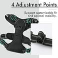thumbnail image 4 of Arnés para perros, arnés para mascotas sin tirones con 2 clips de correa, chaleco acolchado suave ajustable para perros, chaleco Oxford reflectante sin estrangulamiento para mascotas con manija de fácil control para perros grandes, negro, L Aleko Kuyhfg Bienvenido a Kuyhfg, 4 of 5