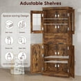 thumbnail image 5 of Kitchen Pantry Cabinet, 67" Pantry Storage Cabinet with Doors and Shelves, Freestanding Tall Bathroom Storage Cabinet, Cupboard with Drawer, Storage Cabinet for Living Room, 5 of 9