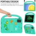 thumbnail image 6 of TECH CIRCLE Kids Case for Lenovo Tab M11 Android 13 Tablet 11" 2024, Cute Cartoon Case for Kids/Boys/Girls, with Kickstand & Handle & Pen Holder & Shoulder Strap, Protective Lightweight Case, Green, 6 of 9