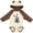 Natural & Brown w Ears, variant on Inktastic Curious Rhinos Boys or Girls Long Sleeve Baby Bodysuit