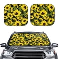 thumbnail image 2 of Balery 2 Piece Sunflowers In Vintage Car Windshield Sun Shade|Foldable Front Windshield Shade for Car Front Window for Most Sedans SUV Truck-Large, 2 of 7