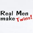 thumbnail image 2 of CafePress - Real Men Make Twins Infant Bodysuit - Baby Light Bodysuit, Size Newborn - 24 Months, 2 of 4