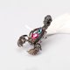 thumbnail image 4 of Broche con forma de escorpión, accesorio de ropa delicada, joya de diamantes de imitación de cristal, regalo personalizado, Día de Todos los Santos, 4 of 4