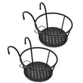 thumbnail image 3 of Hanging Railing Plant Holder,2pcs Hanging Planters Basket Plant Iron Racks Flower Pot Holders High-Precision Functionality, 3 of 7