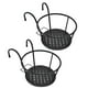 thumbnail image 2 of Soporte para macetas, 2 uds., cesta para maceteros colgantes, barandilla colgante, soporte para plantas, estantes de hierro para plantas, rendimiento sólido, 2 of 8