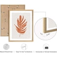 thumbnail image 5 of PixonSign Framed Wall Art Earth Tone Botanical Collection Posters, Set of 3 Minimalist Modern Abstract Shape Illustrations Wall Decor, Adhesive Canvas Prints for Home Decor - 11"x14" Natural, 5 of 5