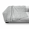 thumbnail image 3 of Spaceship Soft Flannel Fleece Throw Blanket, Doodle Monochrome Space Composition Hand Drawn Galactic Concepts Planets, Cozy Plush for Indoor and Outdoor Use, 50" x 70", Royal Blue White, by Ambesonne, 3 of 6