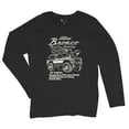 thumbnail image 5 of Ford Bronco Country Tough Free Wheeling 1978 Women's Long Sleeve T-shirt Vintage Truck Fan 4x4 Off Road Classic Car Show, 5 of 7