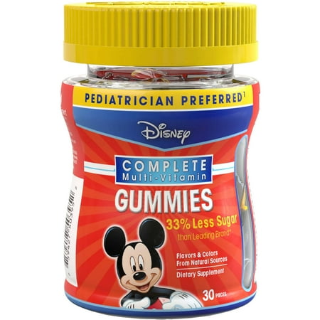 Disney Mickey Mouse Children's Multivitamin Gummies, 30 count