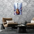 thumbnail image 4 of HFDF Music Room Decor Guitar Wall Art Minimalist Musical Themed Picture Vintage Musicalstruction Canvas Prints Painting Poster Modern Artwork for Bedroom Living Room Home Decoration 12x16inch Framed, 4 of 6