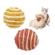 thumbnail image 2 of 5pcs 5 cm sisal bola de cáñamo gatito teaser jugando masticar juguetes para mascotas gato rasca (color aleatorio), 2 of 6