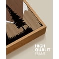 thumbnail image 3 of SHENIFY Set Sunrise Pine Tree Forest Nature Scenry Wilderness Landscape Mountain Wall Art Farmhouse Rustic Modern Art Decorative 11x14in3pcs Natural Framed, 3 of 5