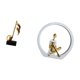 thumbnail image 5 of Figura decorativa de escritorio con forma de nota musical, estatua de niña, adorno abstracto, diseño moderno y creativo, ideal para decoración del, 5 of 8