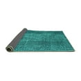 thumbnail image 2 of Ahgly Company Indoor Round Persian Turquoise Blue Traditional Area Rugs, 4' Round, 2 of 4