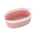 thumbnail image 3 of Cesta de cuerda de algodón, cesta tejida resistente y multiusos para organizar cestas vacías. blanco rosa, 3 of 9