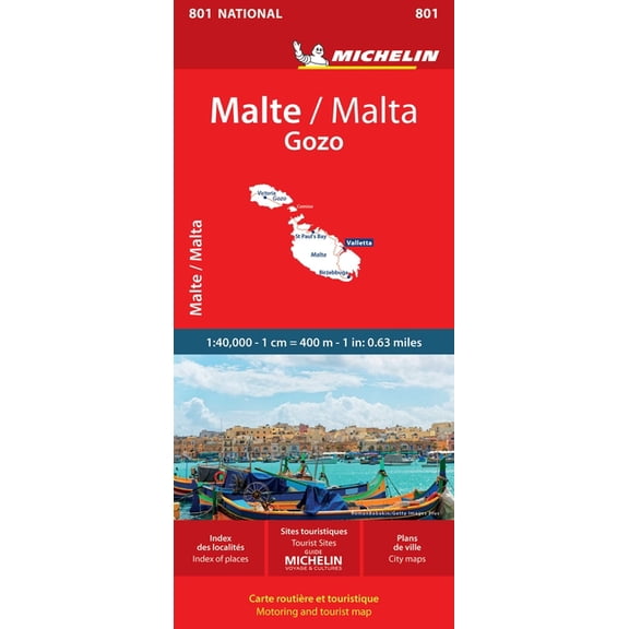 Maps/Country (Michelin) Michelin Malta Map 801, (Paperback)